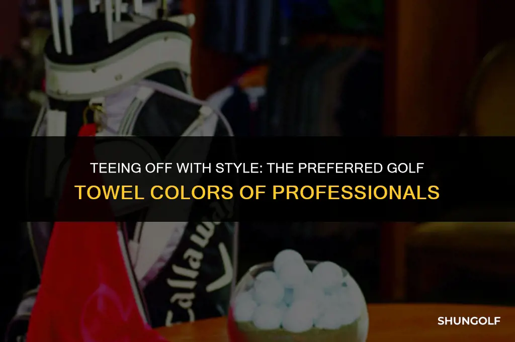 what color golf towels do the pros use