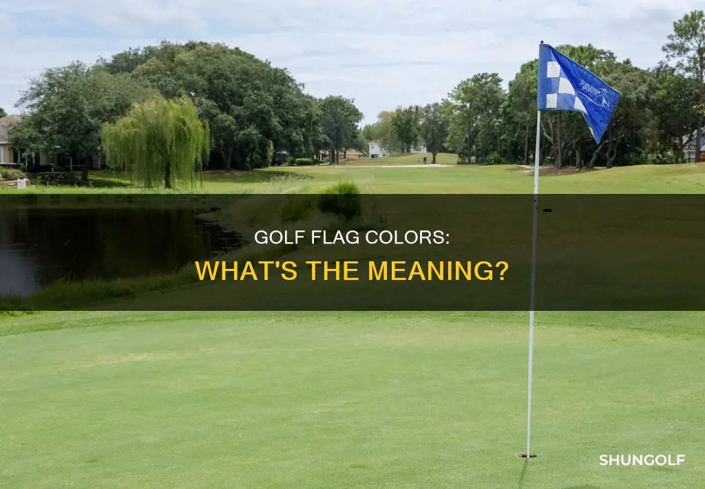 what color is a golf flag