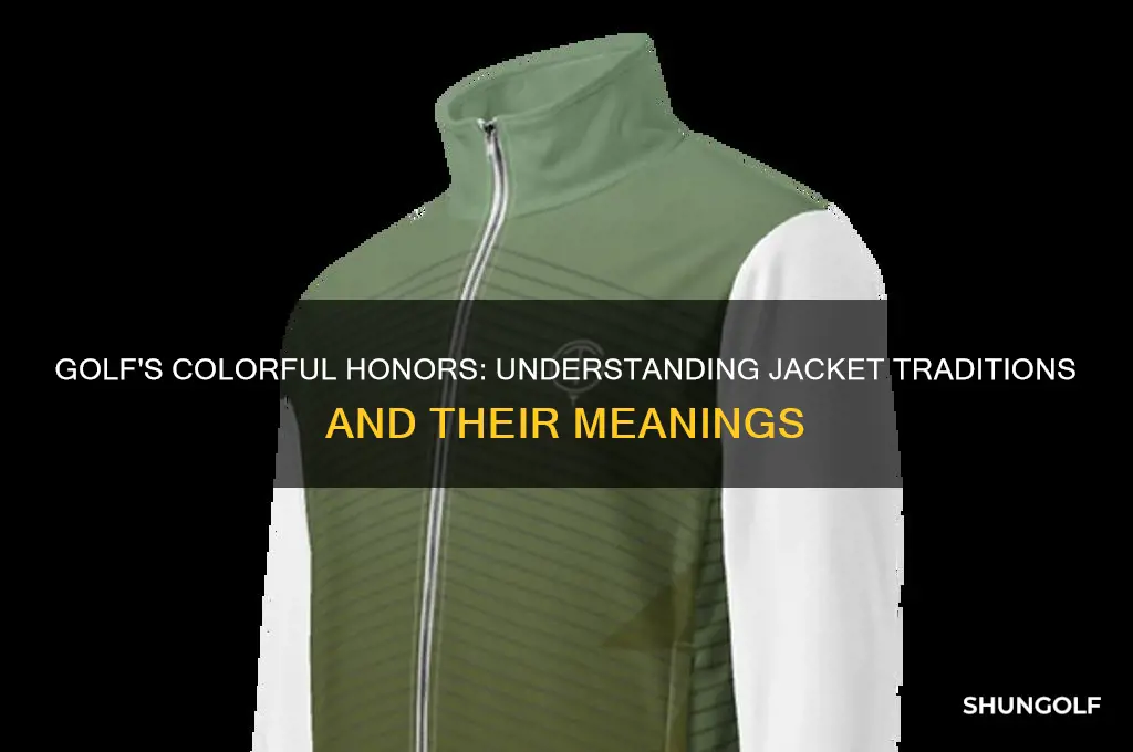 what color jackets are won in golf