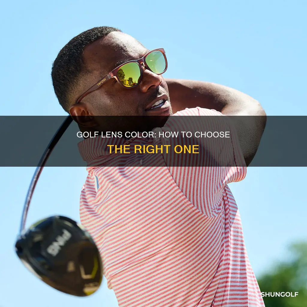 what color lens for golf