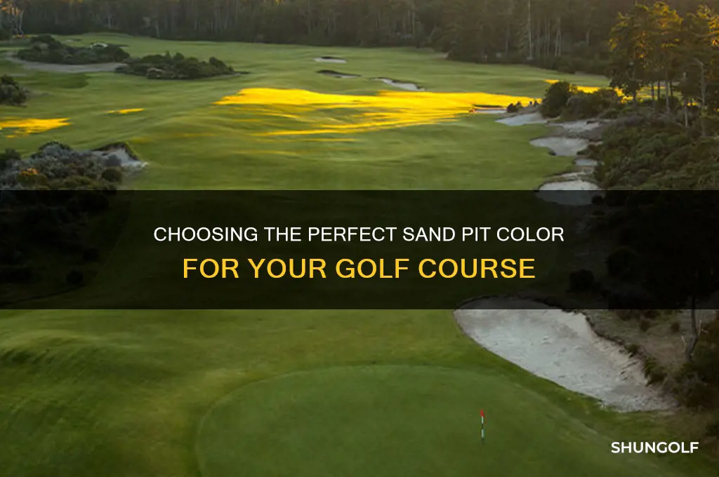 what color to paint sand pits golf course