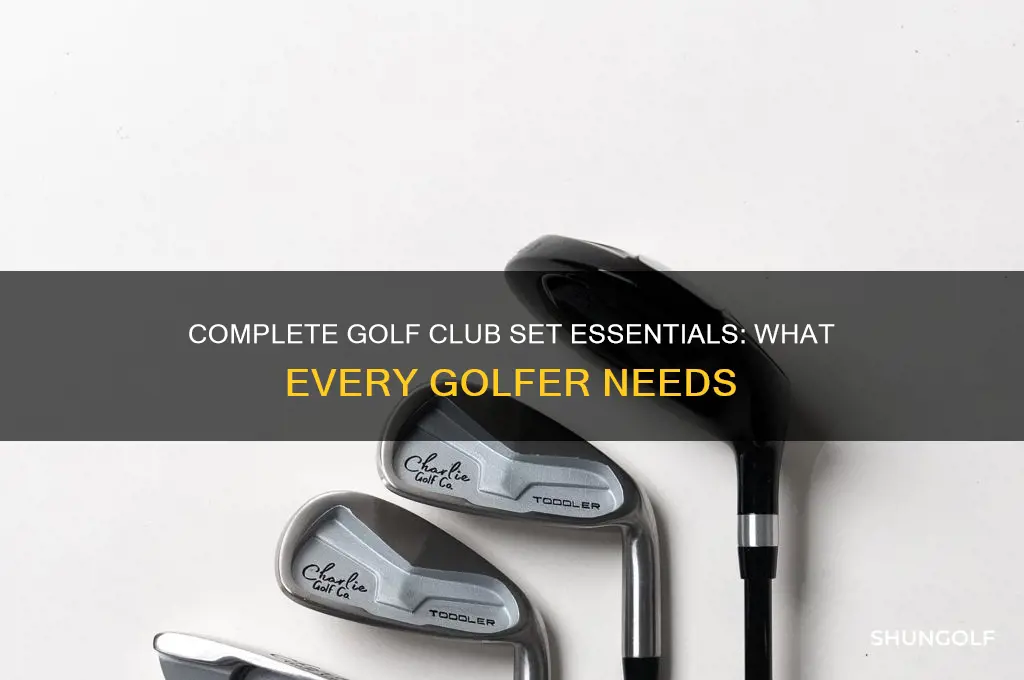 what comes in a full set of golf clubs