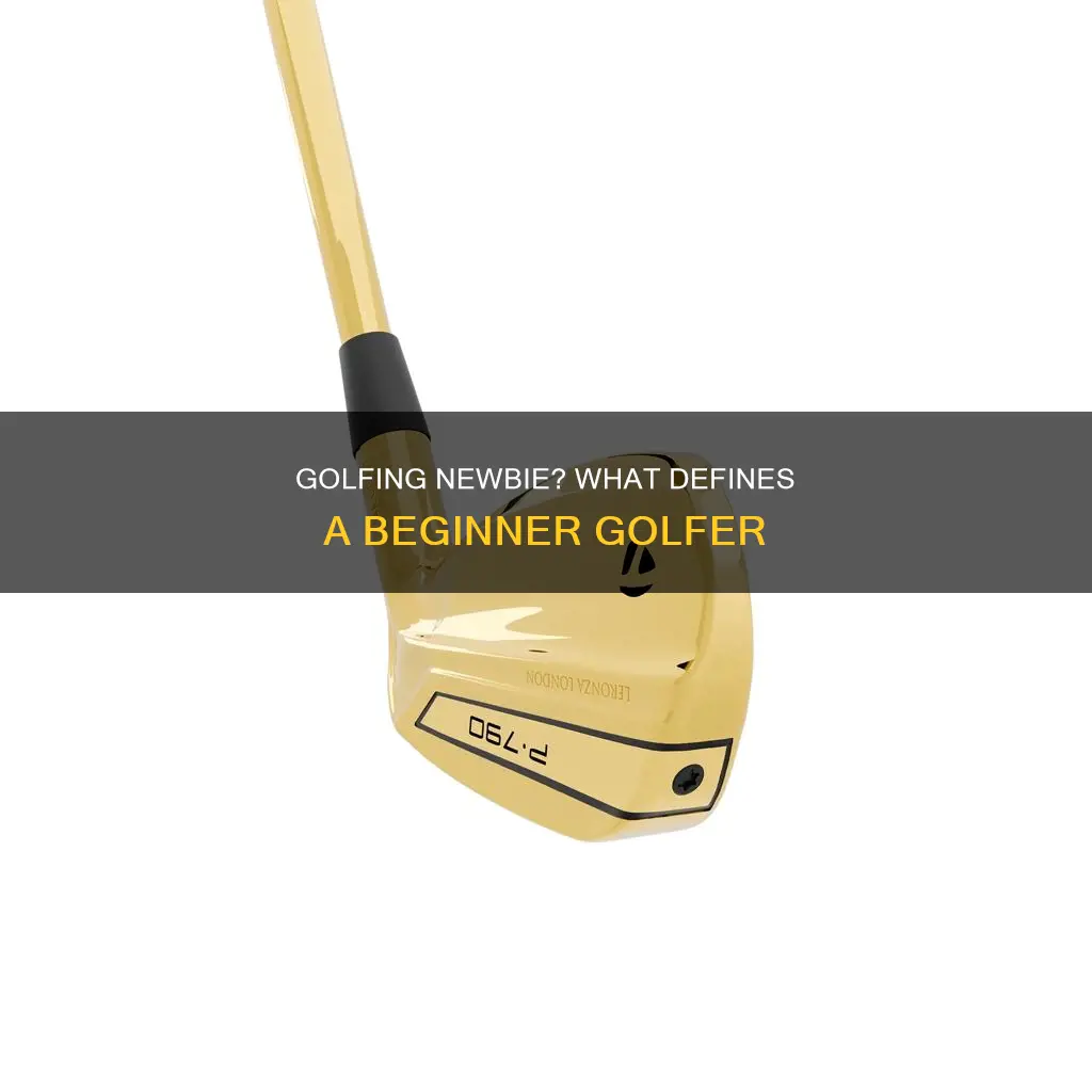 what considered beginner golfer