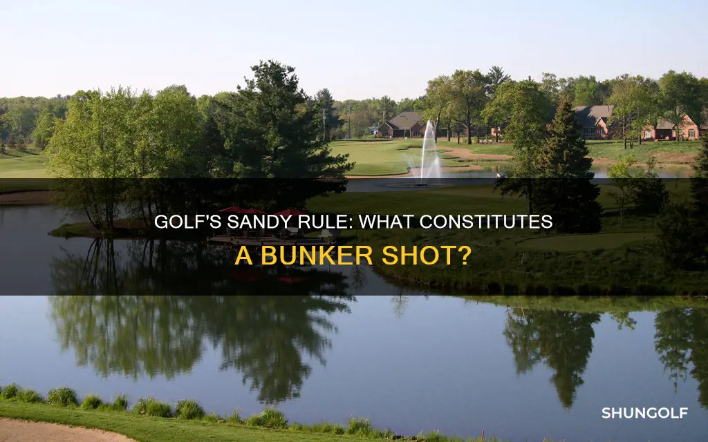 what constitutes a sandy in golf