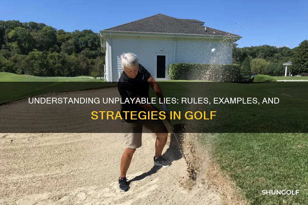 what constitutes an unplayable lie in golf