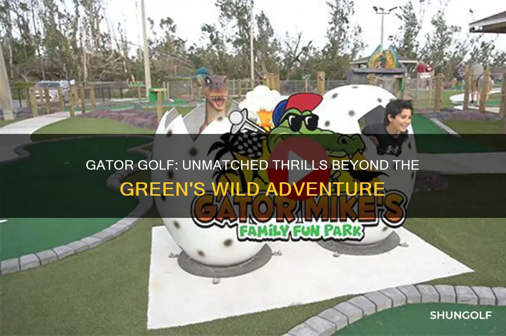 what could be greater than golf with a gator