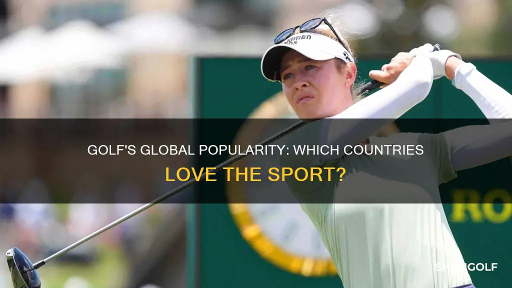 what countries is golf popular