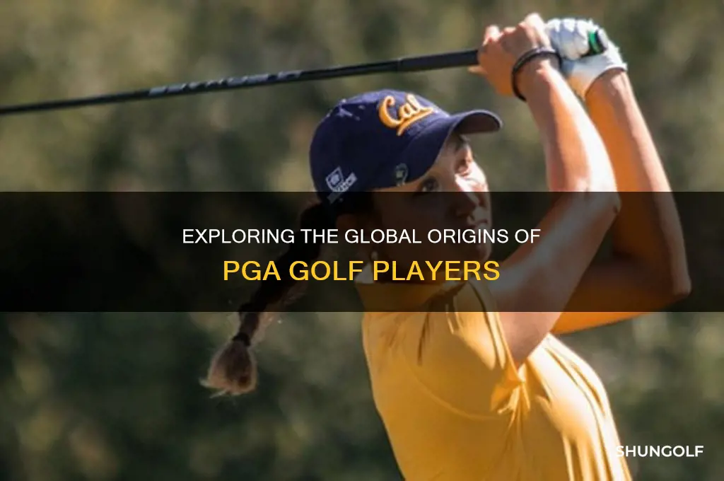 what country are the pga golf players from