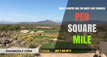 Exploring the Country with the Densest Golf Course Concentration