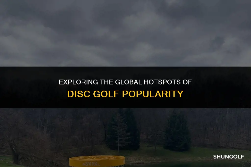 what country is disc golf most popular