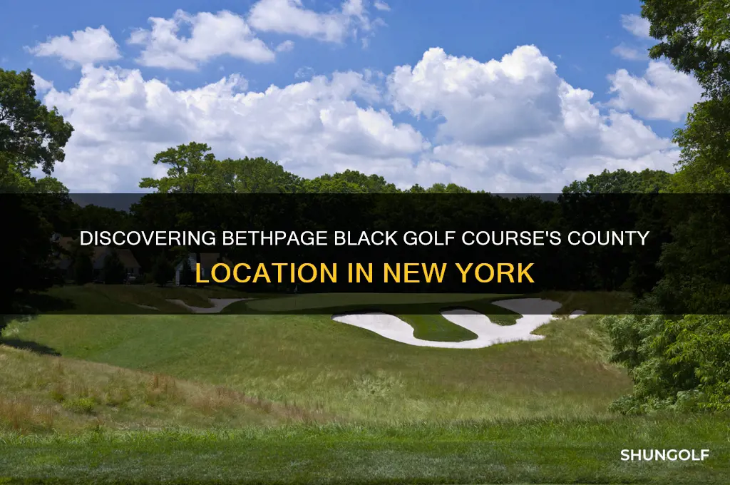 what county is bethpage black golf course in