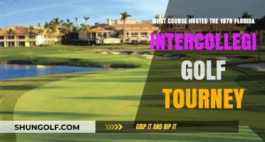 1978 Florida Intercollegiate Golf Tourney: Unveiling the Historic Host Course
