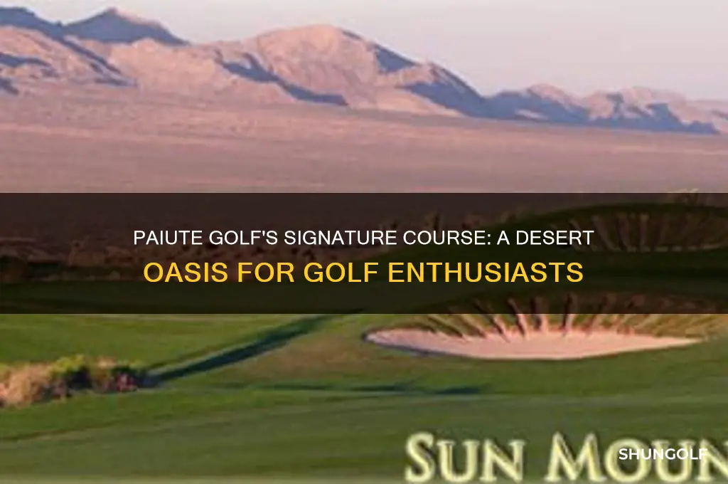 what course is paiute golf known for