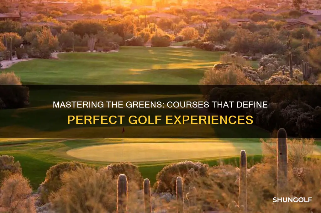 what courses come with perfect golf