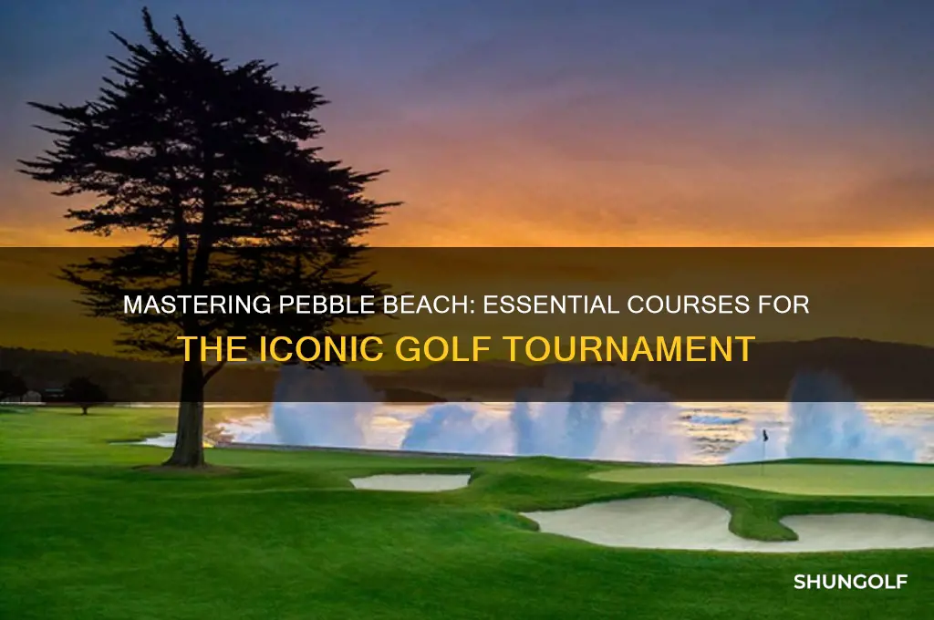 what cousres for the pebble beach golf tourney