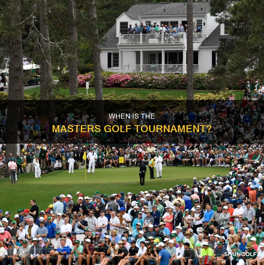 what date is masters golf