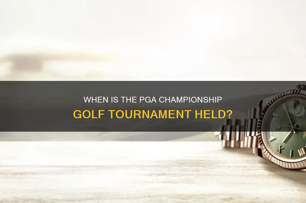 what date is the maor golf tornament the pga