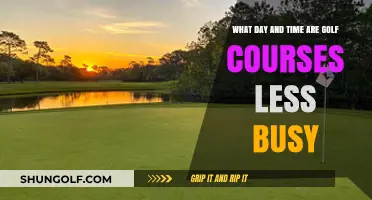 Tee Time Tactics: Discovering Golf Courses' Quietest Days and Hours