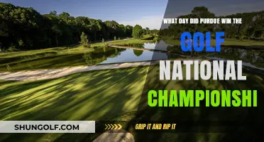 Purdue's Historic Golf National Championship Victory: The Memorable Day