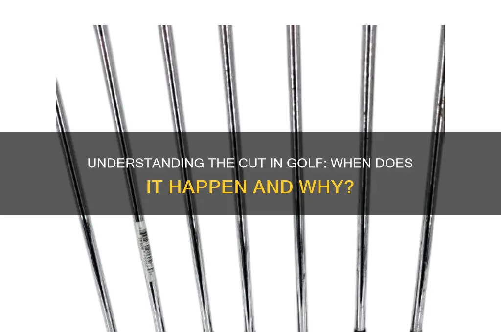 what day is the cut in golf