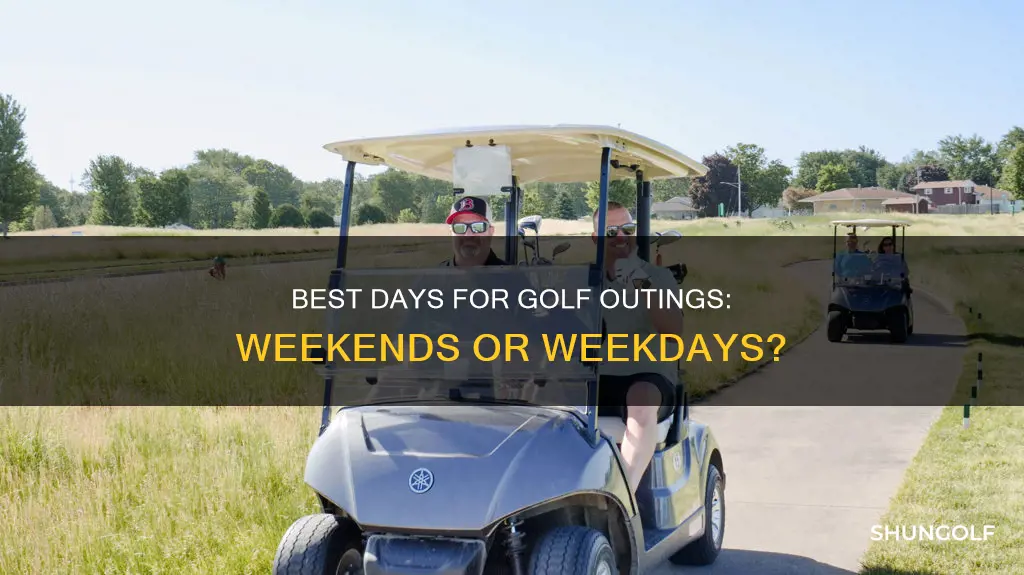 what days are golf outing typically