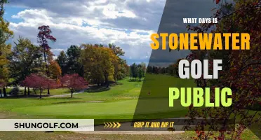 Tee Times at Stonewater: Public Access Days