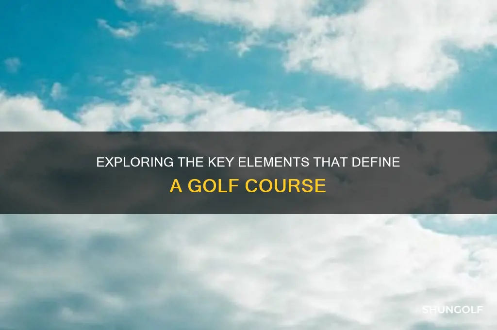 what defines a golf course