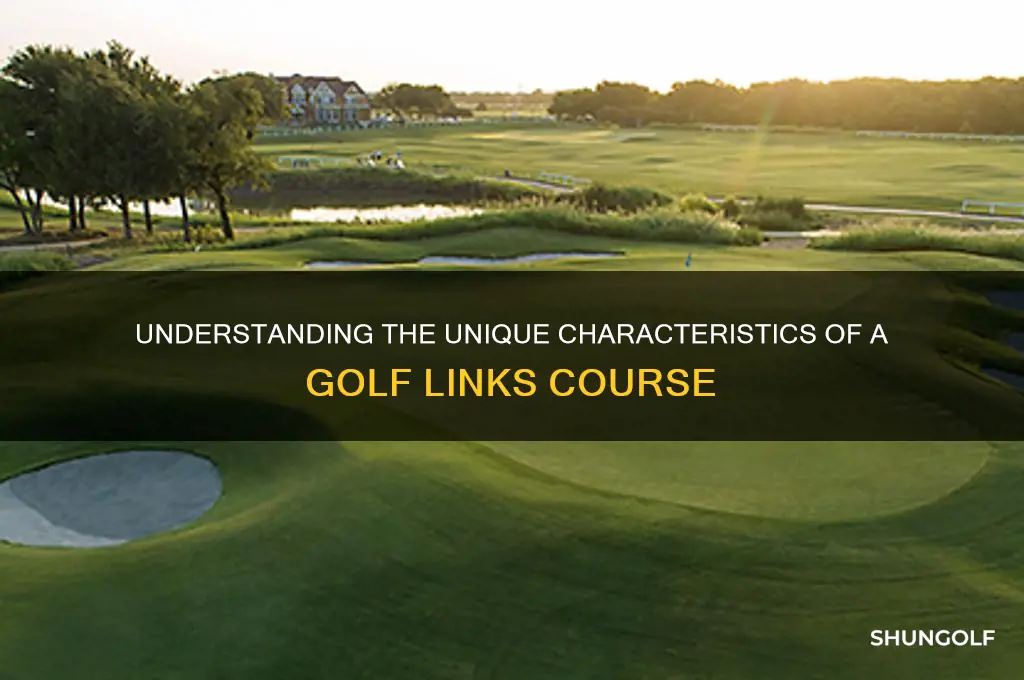 what defines a links course in golf