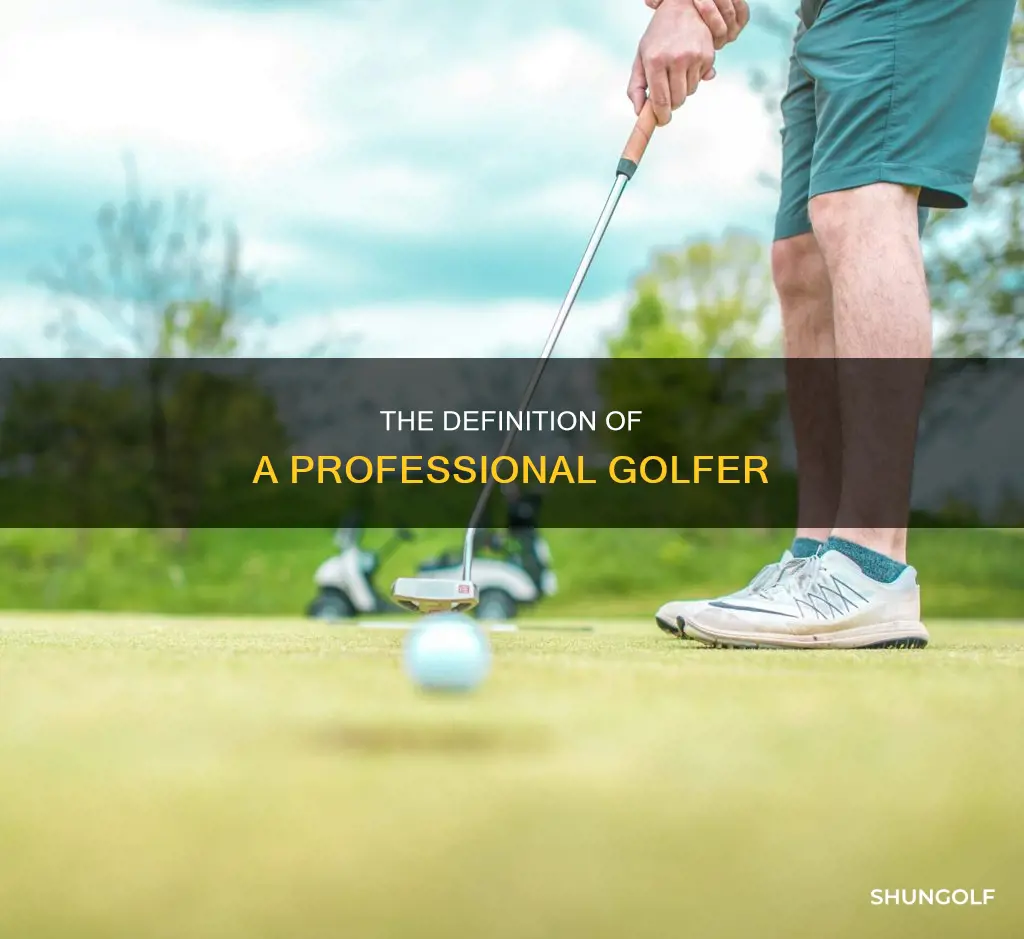 what defines a professional golfer