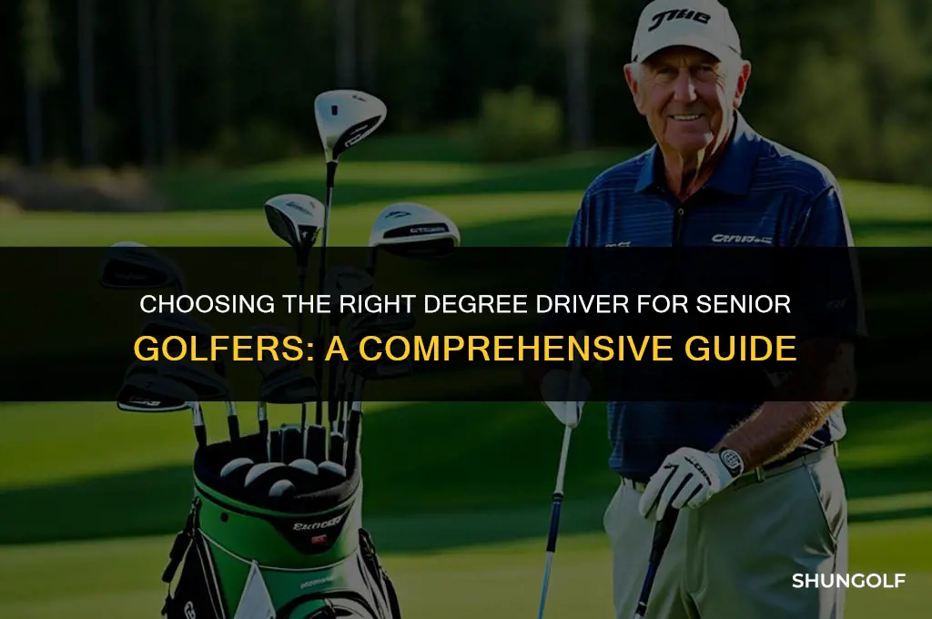 what degree driver should a senior golfer use