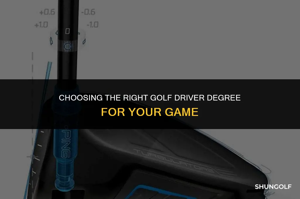 what degree golf driver do i need
