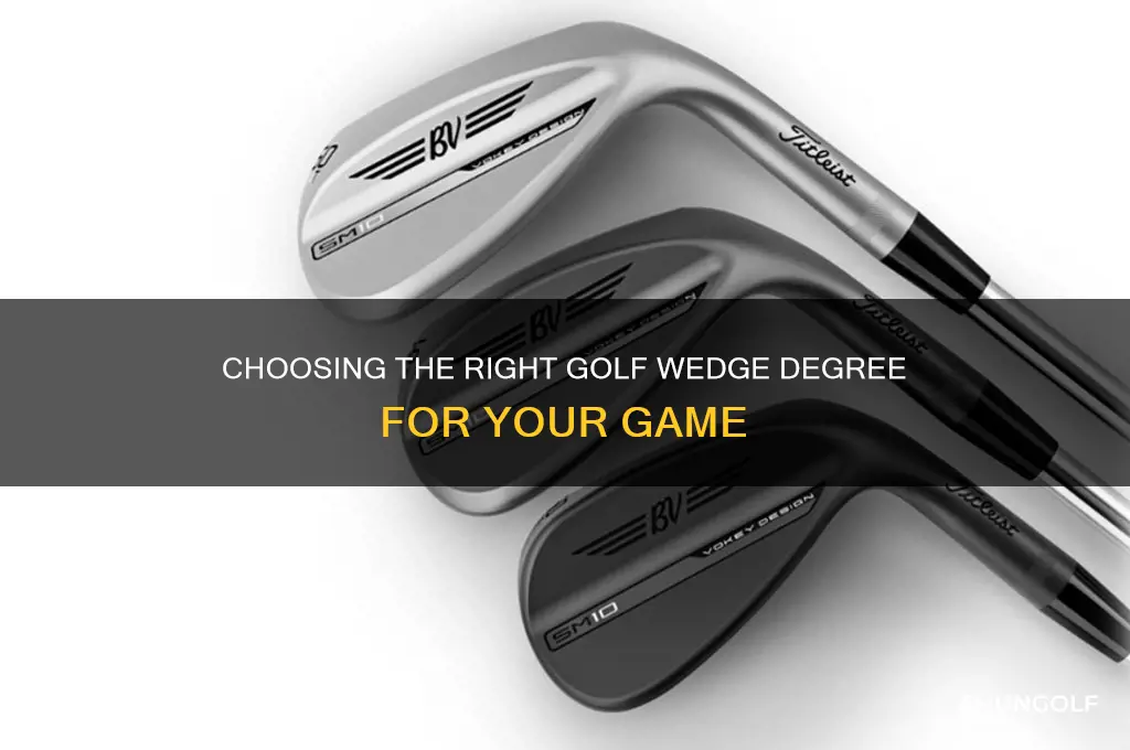 what degree golf wedge do i need