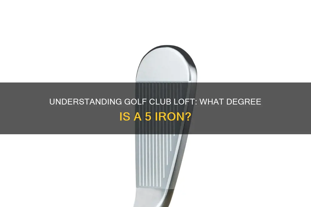 what degree is a 5 iron in golf