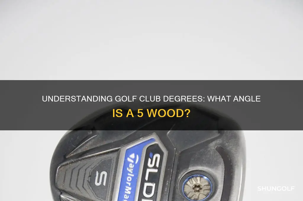 what degree is a 5 wood in golf