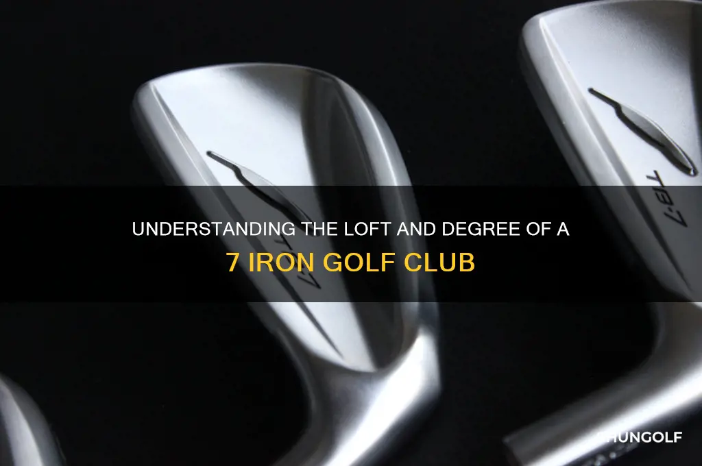 what degree is a 7 iron golf club