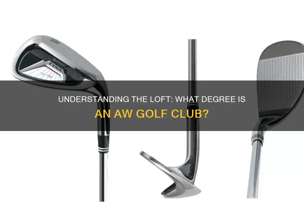 what degree is a aw golf club