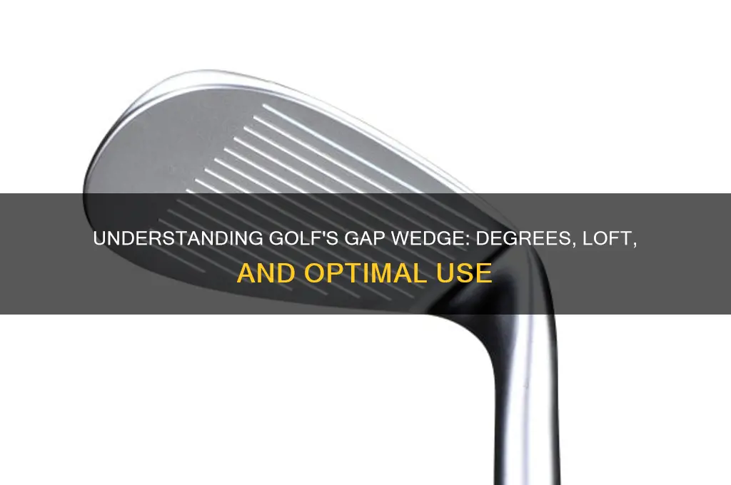 what degree is a gap wedge in golf