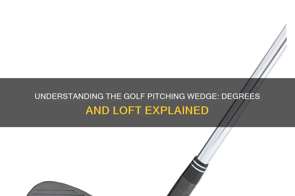what degree is a golf pitching wedge