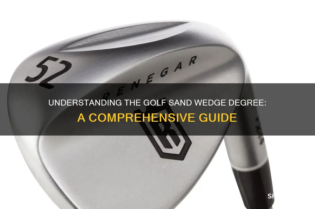 what degree is a golf sand wedge