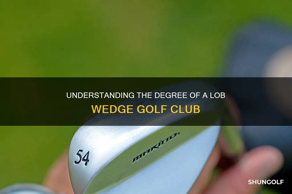 what degree is a lob wedge golf club