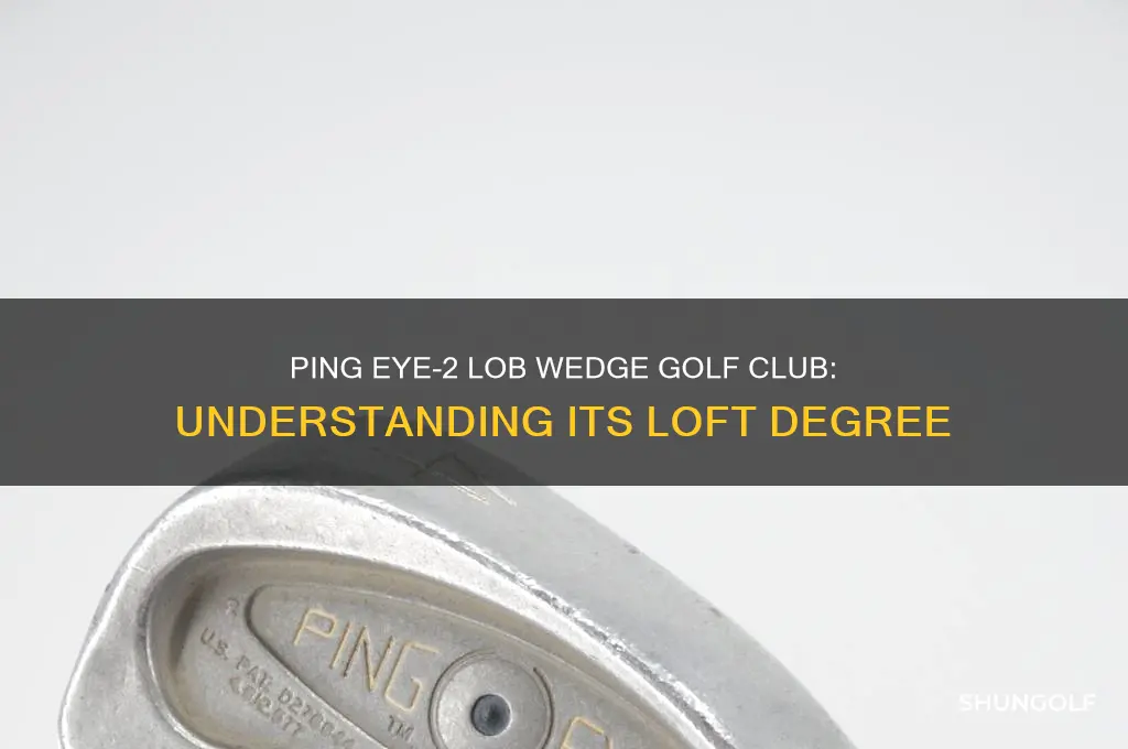 what degree is a ping eye-2 lob wedge golf club