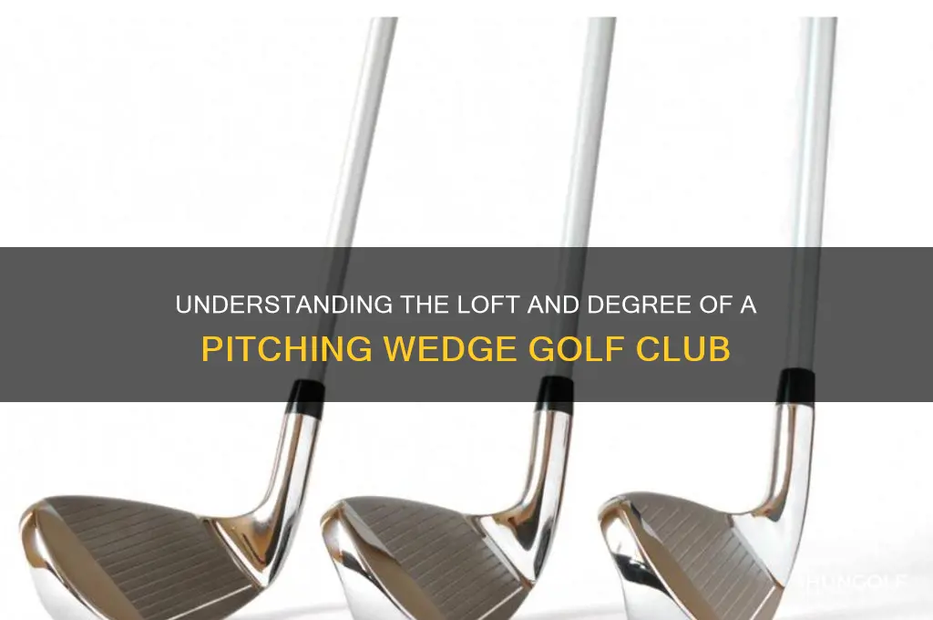 what degree is a pitching wedge golf club