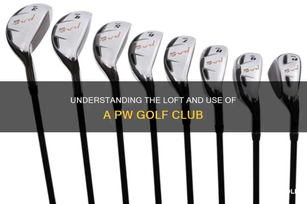what degree is a pw golf club