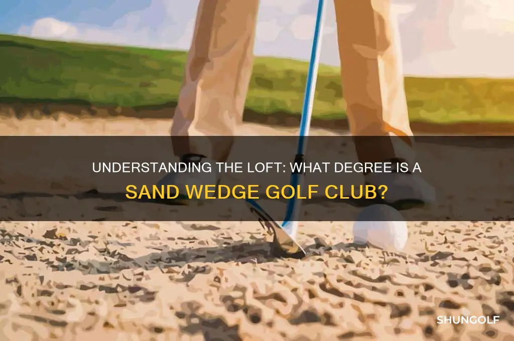 what degree is a sand wedge golf club