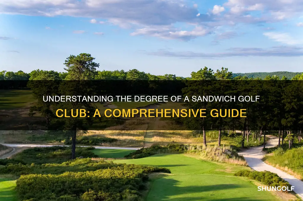what degree is a sandwich golf club