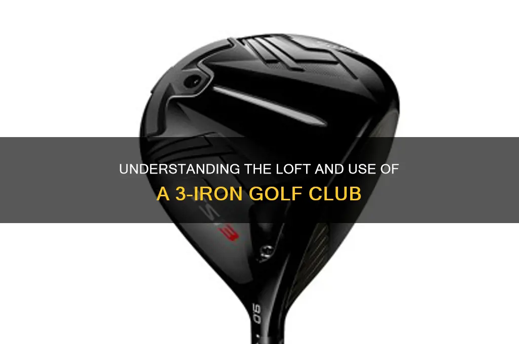 what degree is golf club number 3