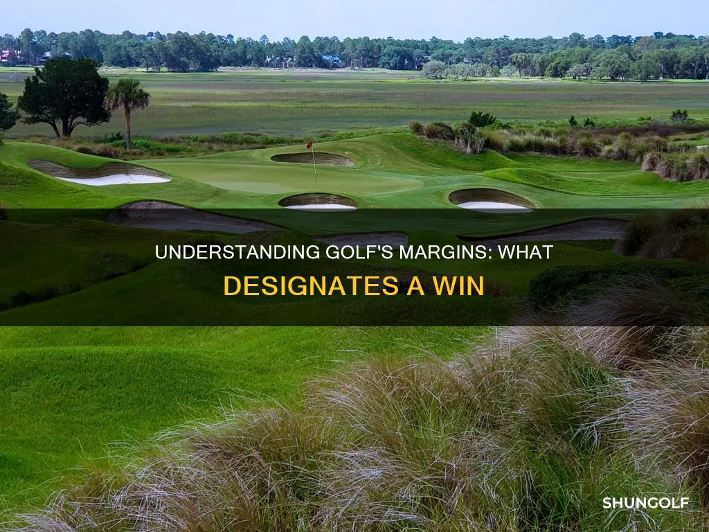 what designates a margin in golf