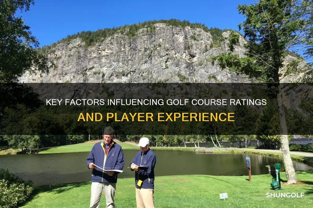 what determines a golf course rating