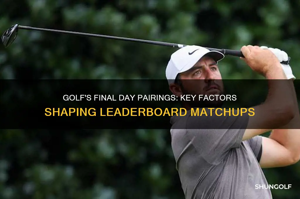 what determines final day pairing in golf