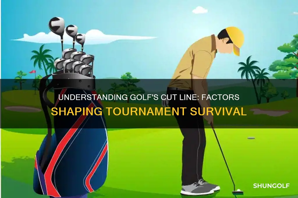 what determines the cut line in golf